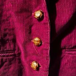 Vintage burgundy corduroy blazer